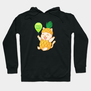 Fruit Cat : Pineapple Free Hugs Hoodie